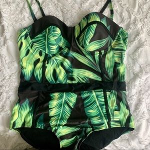 NWOT High Dive by ModCloth Tropical Bathing Suit